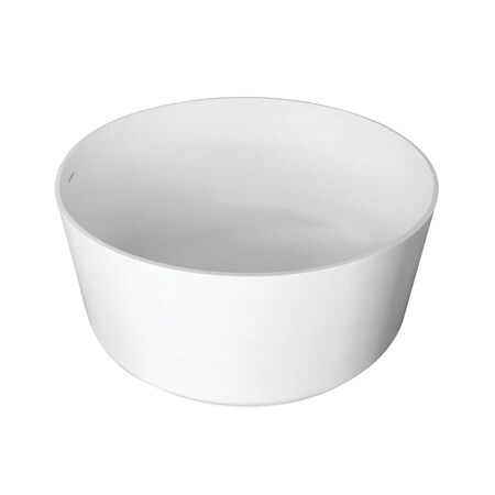 Aqua Eden 52.31 L, 51.19 W, Matte White, Solid Surface White Stone VRTRO515224